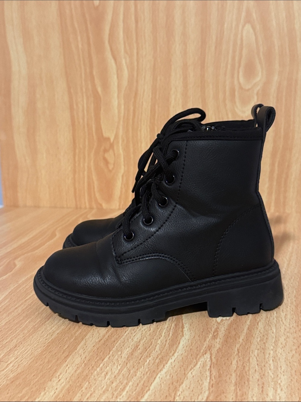 Primark Kids Black Lace-Up Ankle Boots